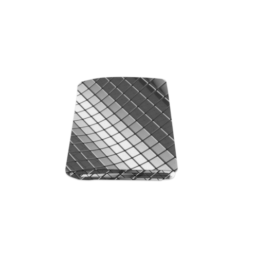 Abstract Silver Chrome 3D Cubes Blanket 40"x50"