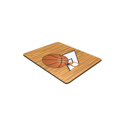 Basketball And Hoop Rectangle Mousepad