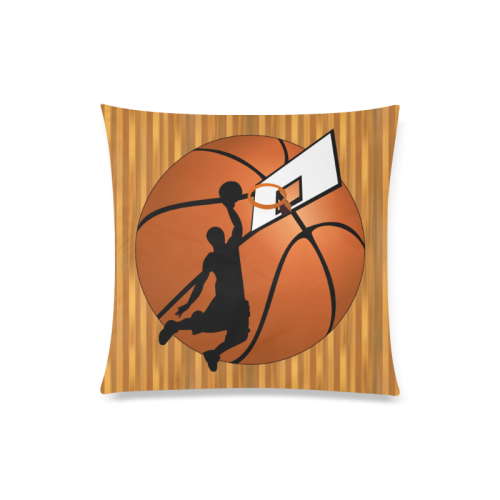 Slam Dunk Basketball Player Custom Zippered Pillow Case 20"x20"(Twin Sides)