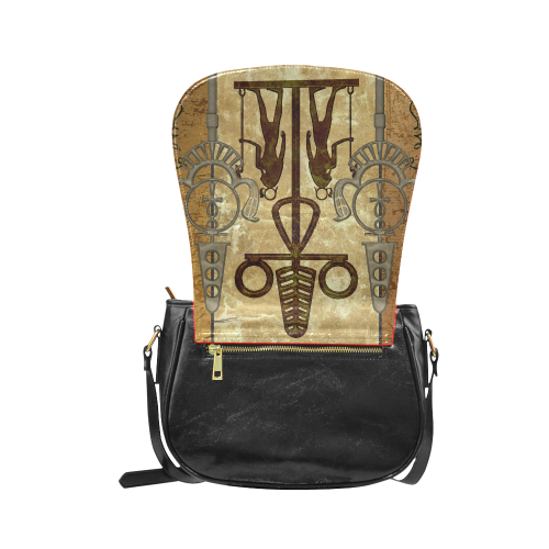 Egyptian sign Classic Saddle Bag/Small (Model 1648)