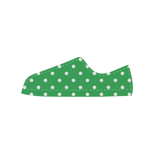 polkadots20160607 Women's Classic Canvas Shoes (Model 018)