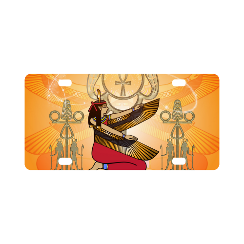 Beautiful Isis with egyptian sign