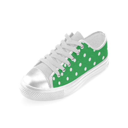 polkadots20160607 Women's Classic Canvas Shoes (Model 018)