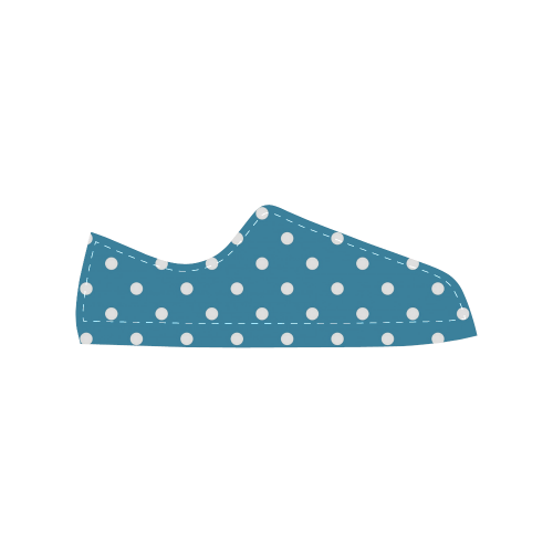 polkadots20160609 Women's Classic Canvas Shoes (Model 018)