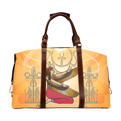 Beautiful Isis with egyptian sign Classic Travel Bag (Model 1643)