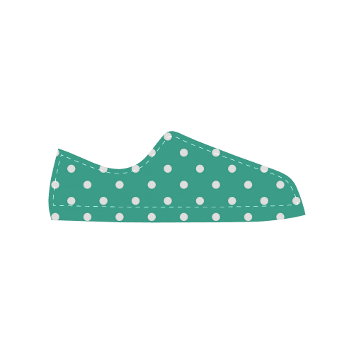 polkadots20160608 Women's Classic Canvas Shoes (Model 018)