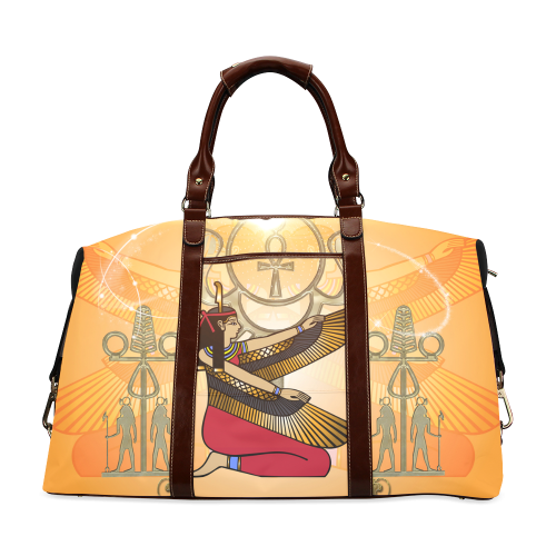 Beautiful Isis with egyptian sign Classic Travel Bag (Model 1643)