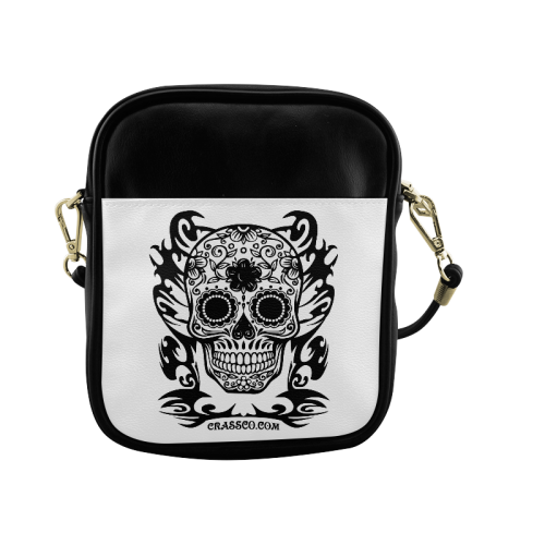 SKULL FLOWERS Sling Bag (Model 1627)