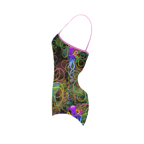 Octopus Psychedelic Luminescence Strap Swimsuit ( Model S05)