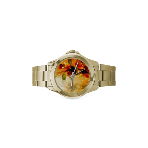 Awesome abstract flowers Custom Gilt Watch(Model 101)