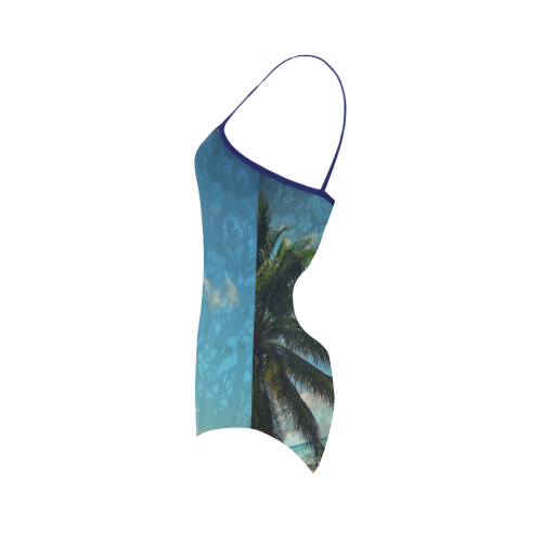 Caribbean Blue Strap Swimsuit ( Model S05)