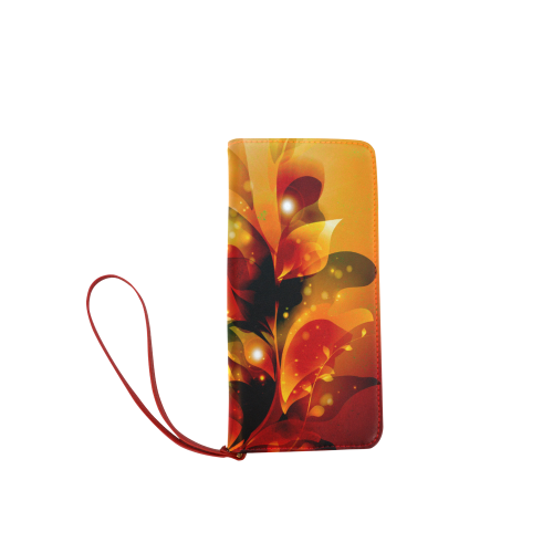 Awesome abstract flowers Women's Clutch Wallet (Model 1637)