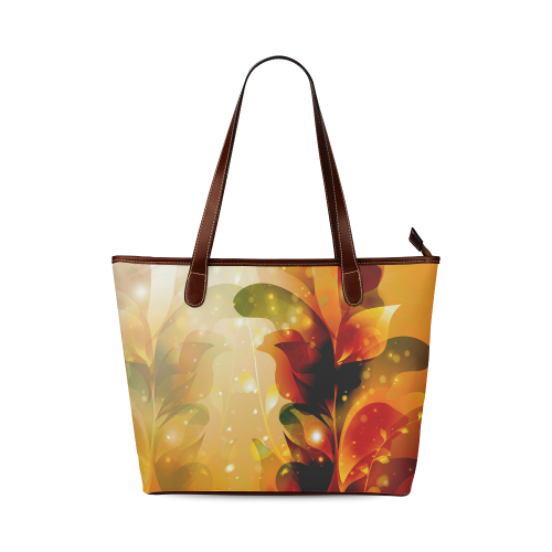 Awesome abstract flowers Shoulder Tote Bag (Model 1646)