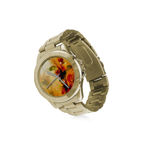 Awesome abstract flowers Custom Gilt Watch(Model 101)