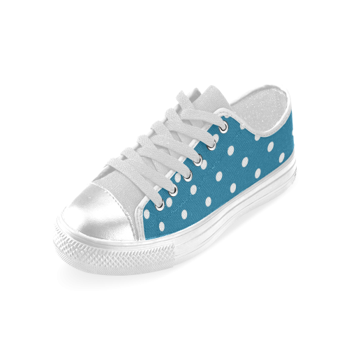 polkadots20160609 Women's Classic Canvas Shoes (Model 018)