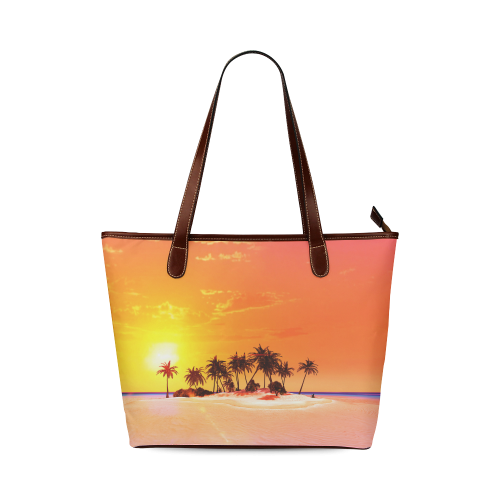 Wonderful sunset in soft colors Shoulder Tote Bag (Model 1646)