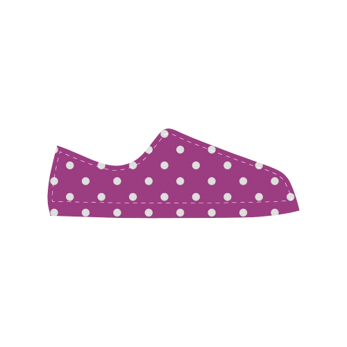 polkadots20160601 Women's Classic Canvas Shoes (Model 018)