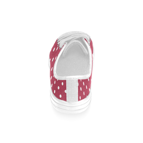 polkadots20160602 Women's Classic Canvas Shoes (Model 018)