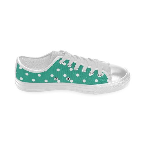 polkadots20160608 Women's Classic Canvas Shoes (Model 018)