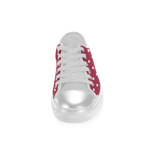 polkadots20160602 Women's Classic Canvas Shoes (Model 018)