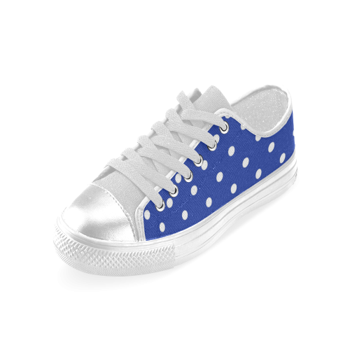 polkadots20160610 Women's Classic Canvas Shoes (Model 018)
