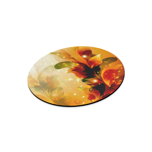 Awesome abstract flowers Round Mousepad