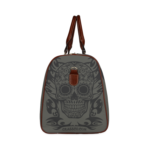 SKULL FLOWERS Waterproof Travel Bag/Large (Model 1639)