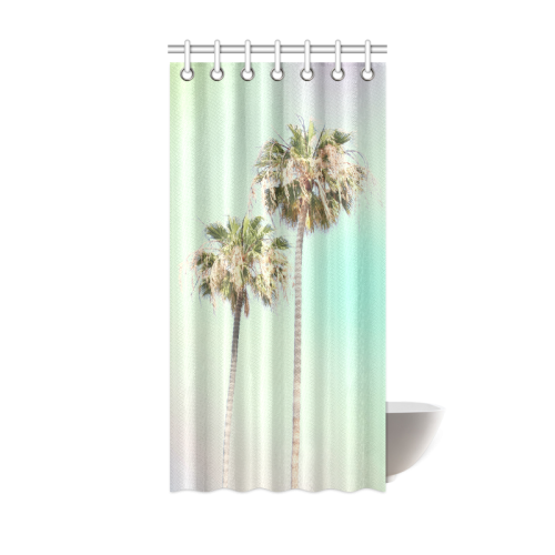 Pastel Palm Trees Shower Curtain Shower Curtain 36"x72"