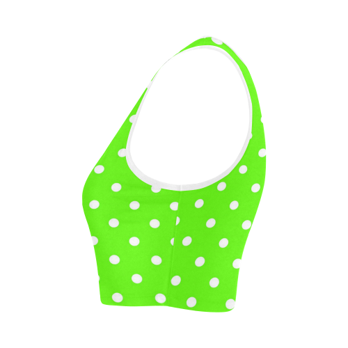 polkadots20160619 Women's Crop Top (Model T42)