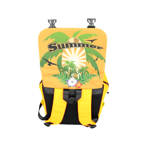 Summer design with palm and flowers Casual Shoulders Backpack (Model 1623)