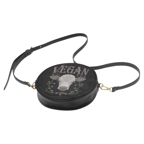 VEGAN CALF Round Sling Bag (Model 1647)