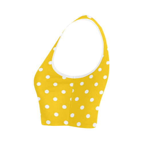 polkadots20160618 Women's Crop Top (Model T42)