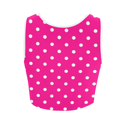 polkadots20160615 Women's Crop Top (Model T42)