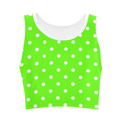 polkadots20160619 Women's Crop Top (Model T42)