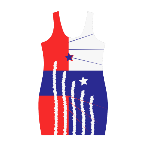 Patriot Color-blocking Medea Vest Dress (Model D06)
