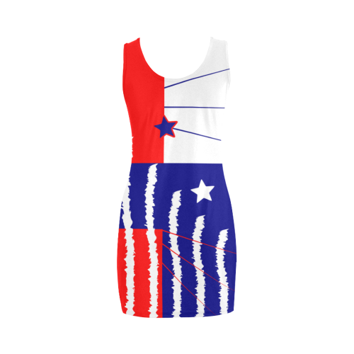 Patriot Color-blocking Medea Vest Dress (Model D06)