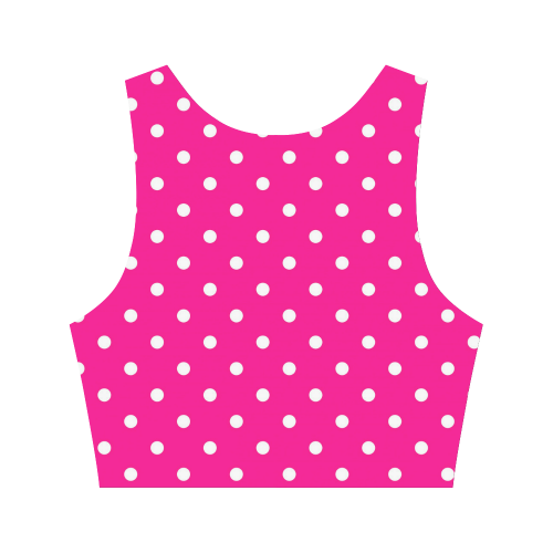 polkadots20160615 Women's Crop Top (Model T42)