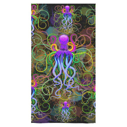 Octopus Psychedelic Luminescence Bath Towel 30"x56"