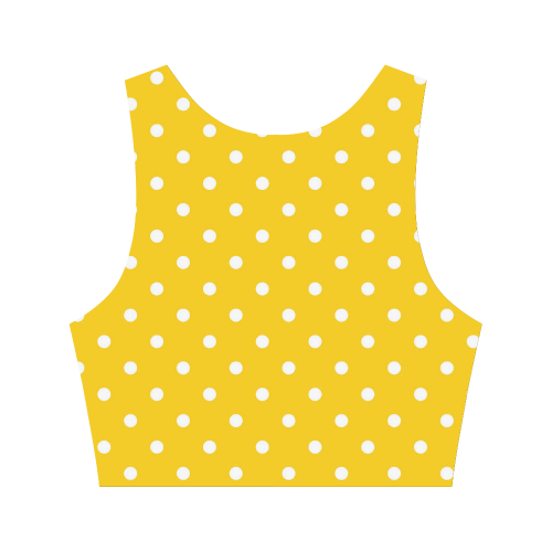 polkadots20160618 Women's Crop Top (Model T42)