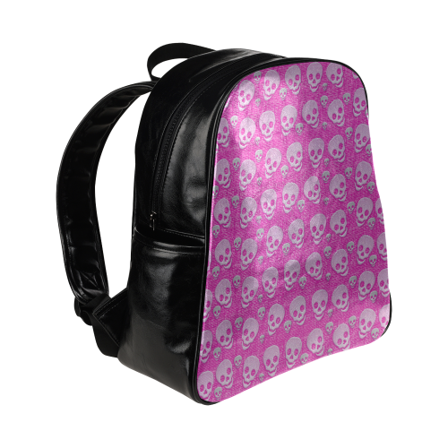 SKULLS PINKY Multi-Pockets Backpack (Model 1636)