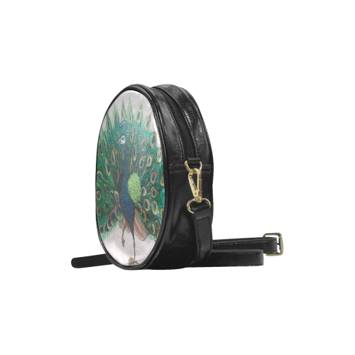 Peacock Round Sling Bag (Model 1647)