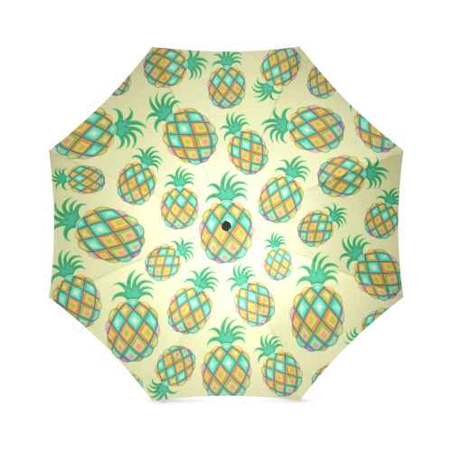 Pineapple Pastel Colors Pattern Foldable Umbrella (Model U01)