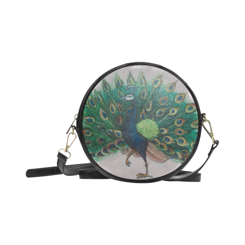 Peacock Round Sling Bag (Model 1647)