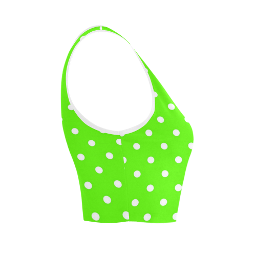 polkadots20160619 Women's Crop Top (Model T42)