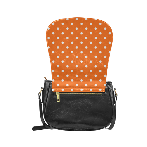 polkadots20160617 Classic Saddle Bag/Large (Model 1648)