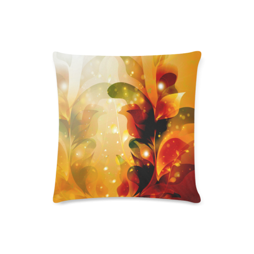 Awesome abstract flowers Custom Zippered Pillow Case 16"x16"(Twin Sides)