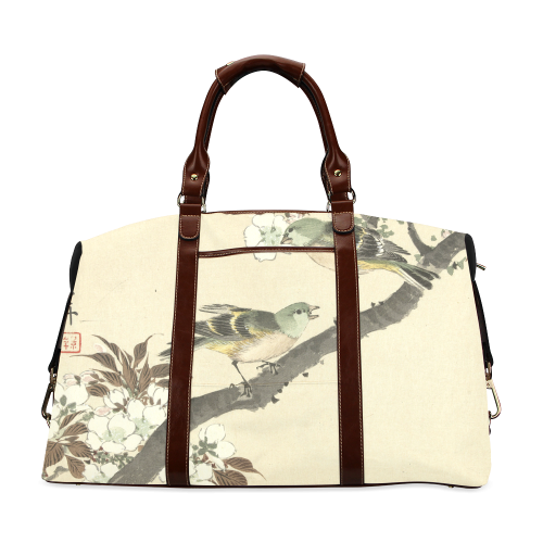 Oriental birds on blossom branch Classic Travel Bag (Model 1643)