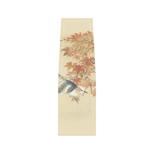Oriental bird in autumn branches Saddle Bag/Small (Model 1649) Full Customization