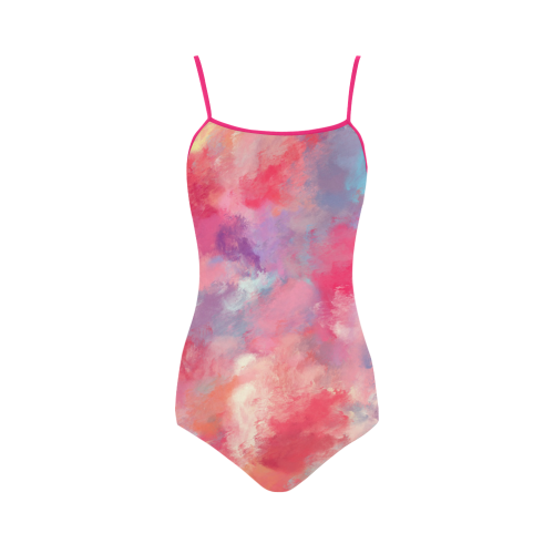 Heavens Clouds Oil Painting Strap Swimsuit ( Model S05)