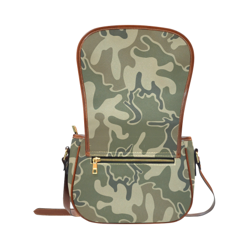 1948 Retro Camouflage Saddle Bag/Small (Model 1649) Full Customization